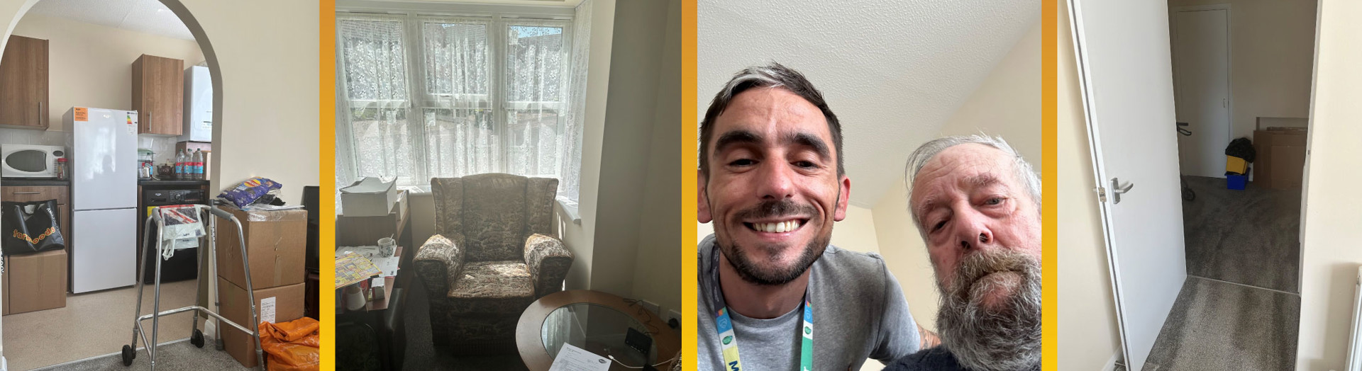 A housing officer and a resident he helped overcome hoarding