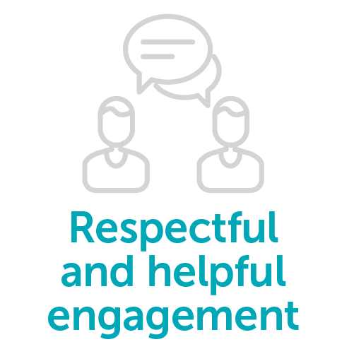 Respectful and helpful engagement