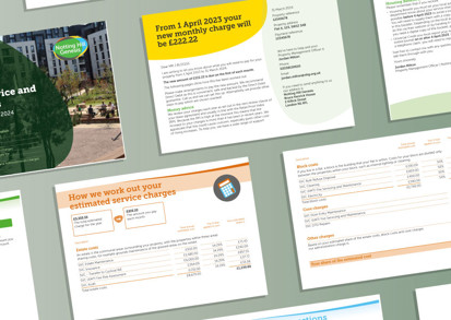 New rent and service charge leaflets